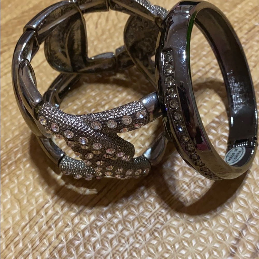 Bebe Gunmetal bangle set